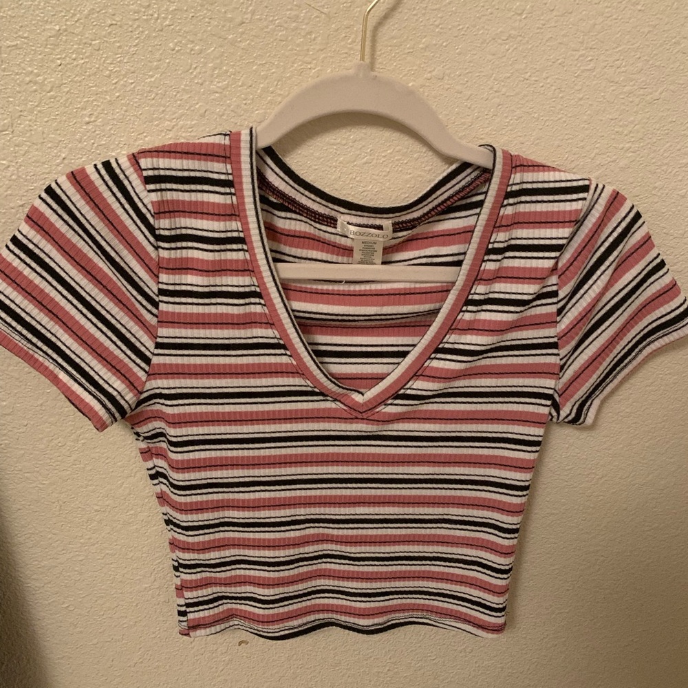 V neck crop top